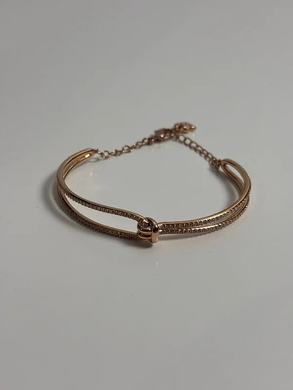 Women's K gold bangles-Bracelet Chain By Swarovski