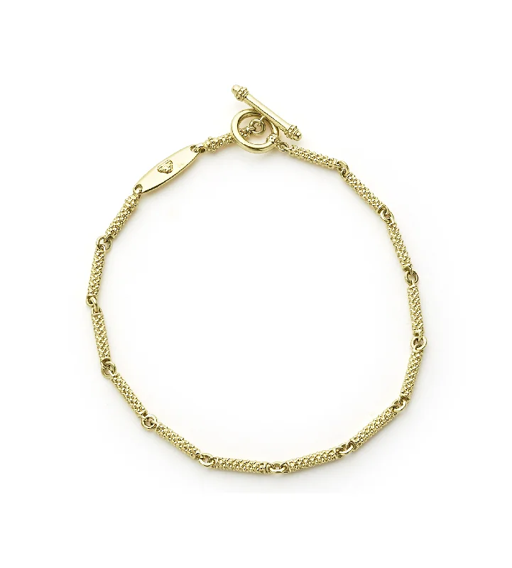 Women's charm bangles-LAGOS Signature Caviar Superfine Link Bracelet