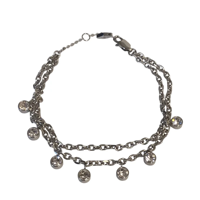 Women's gemstone bangles-Bracelet Chain By Fossil In Silver