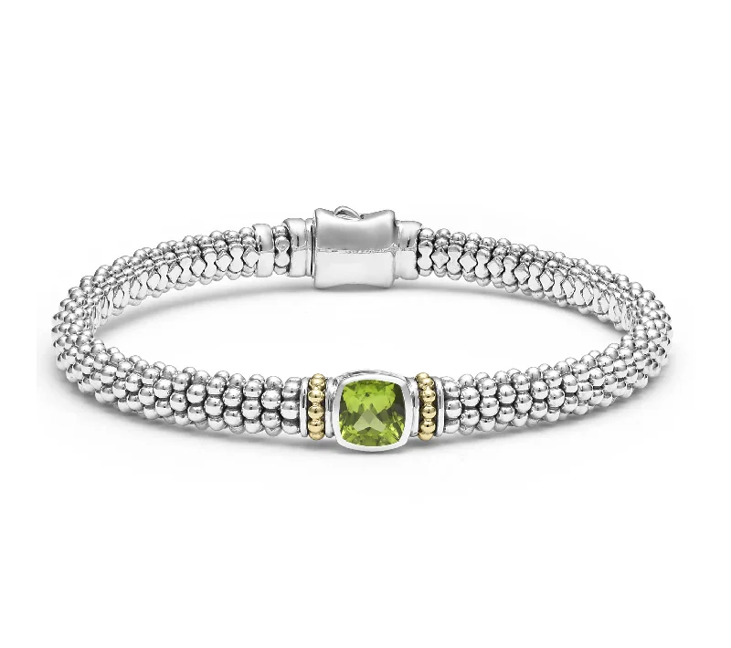 Women's symbolic bangles-LAGOS Rittenhouse 6mm Peridot Bracelet