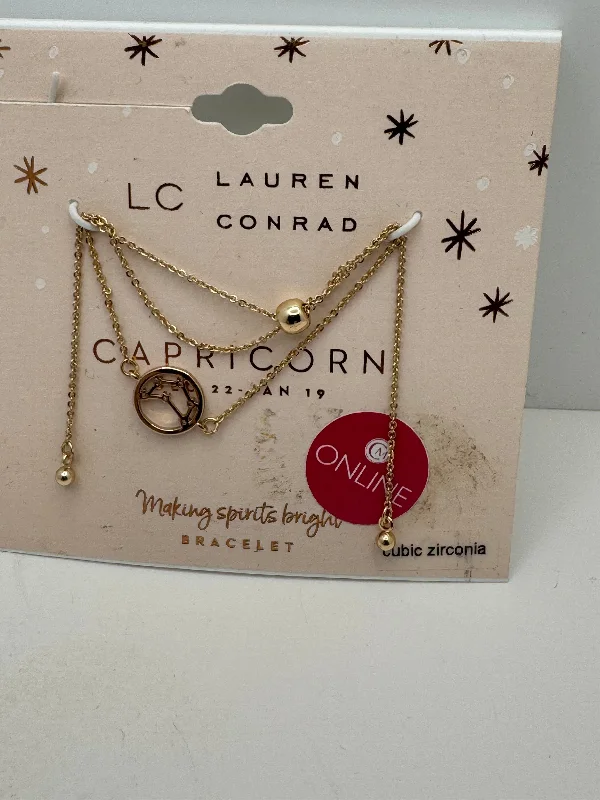 Women's gold-plated bangles-Bracelet Chain By Lc Lauren Conrad