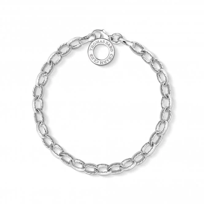 Women's statement bangles-Thomas Sabo Sterling Silver Charm Club Bracelet X0230-001-12