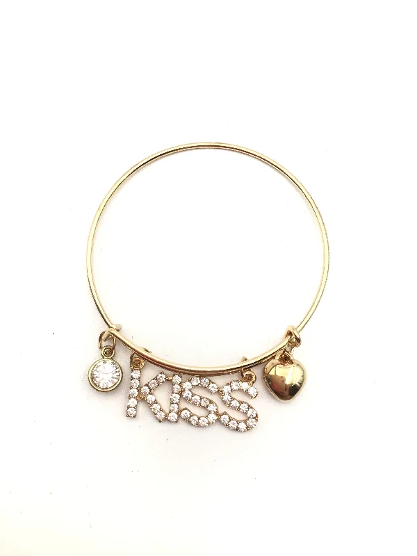 Women's gold bangles-Bracelet Charm By Clothes Mentor