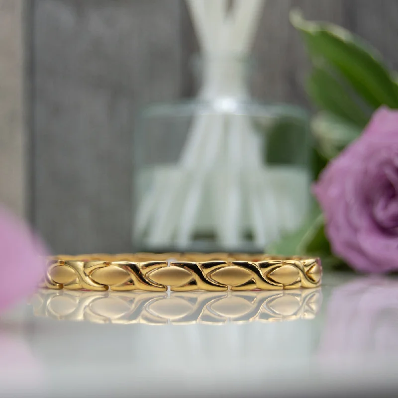 Handmade women's bangles-Laurel Sun 4in1 Magnetic Bracelet