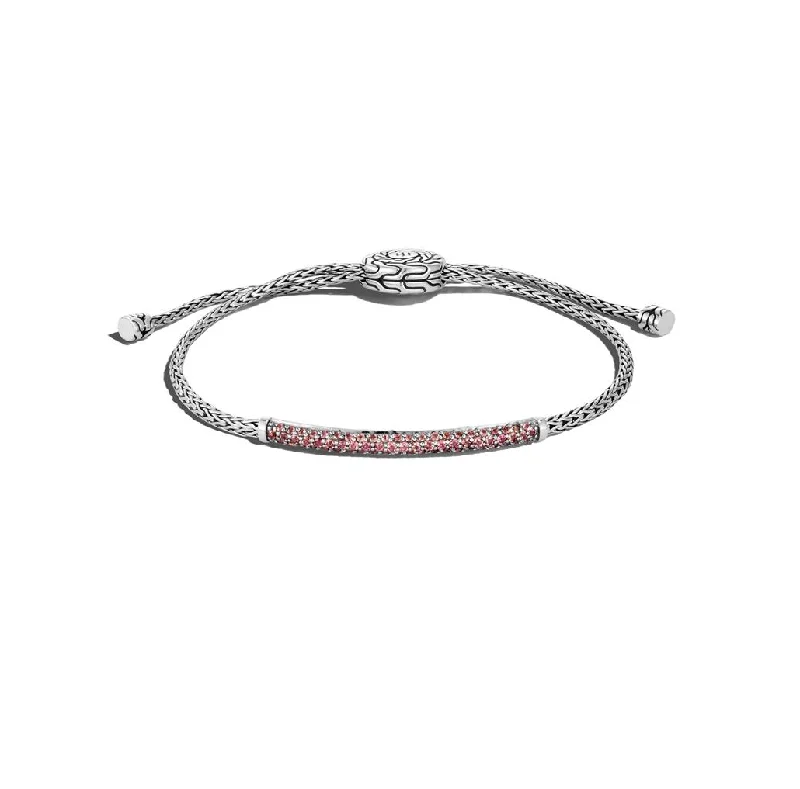 Women's Mother's Day bangles-John Hardy Mini Pull Through Bracelet with Ruby